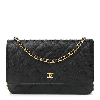 Chanel Caviar Quilted Wallet On Chain WOC Black 1 of 9