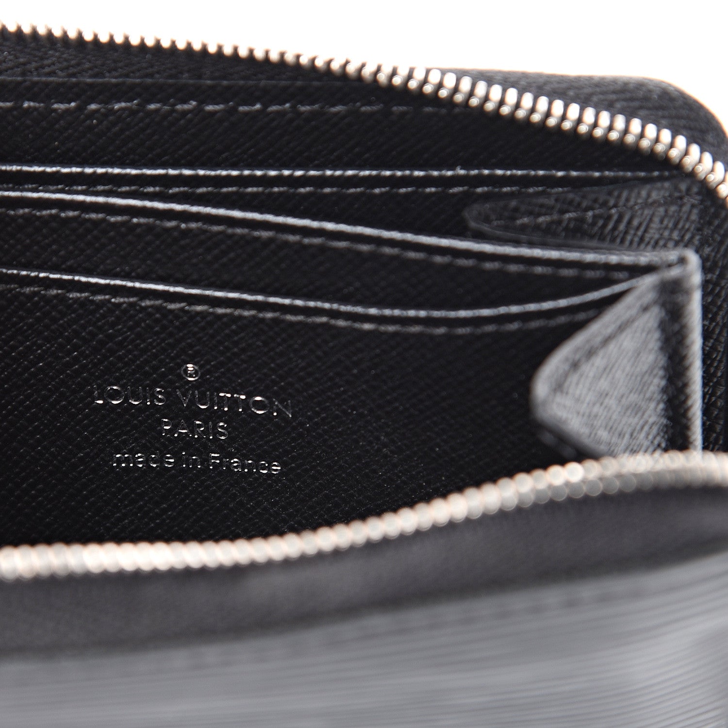 Louis Vuitton Epi Zippy Coin Purse Black 5 of 8