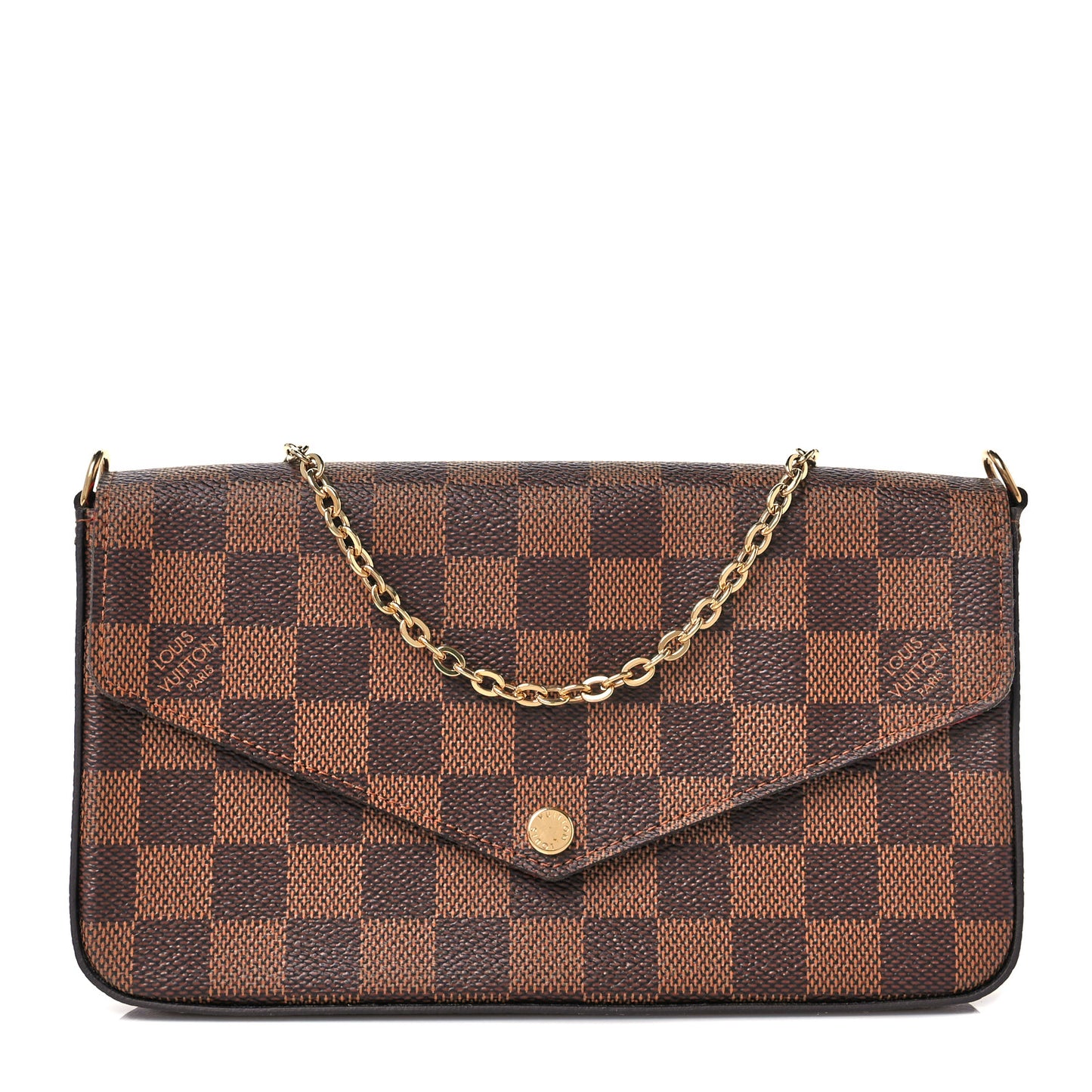 Damier Ebene Pochette Felicie Chain Wallet