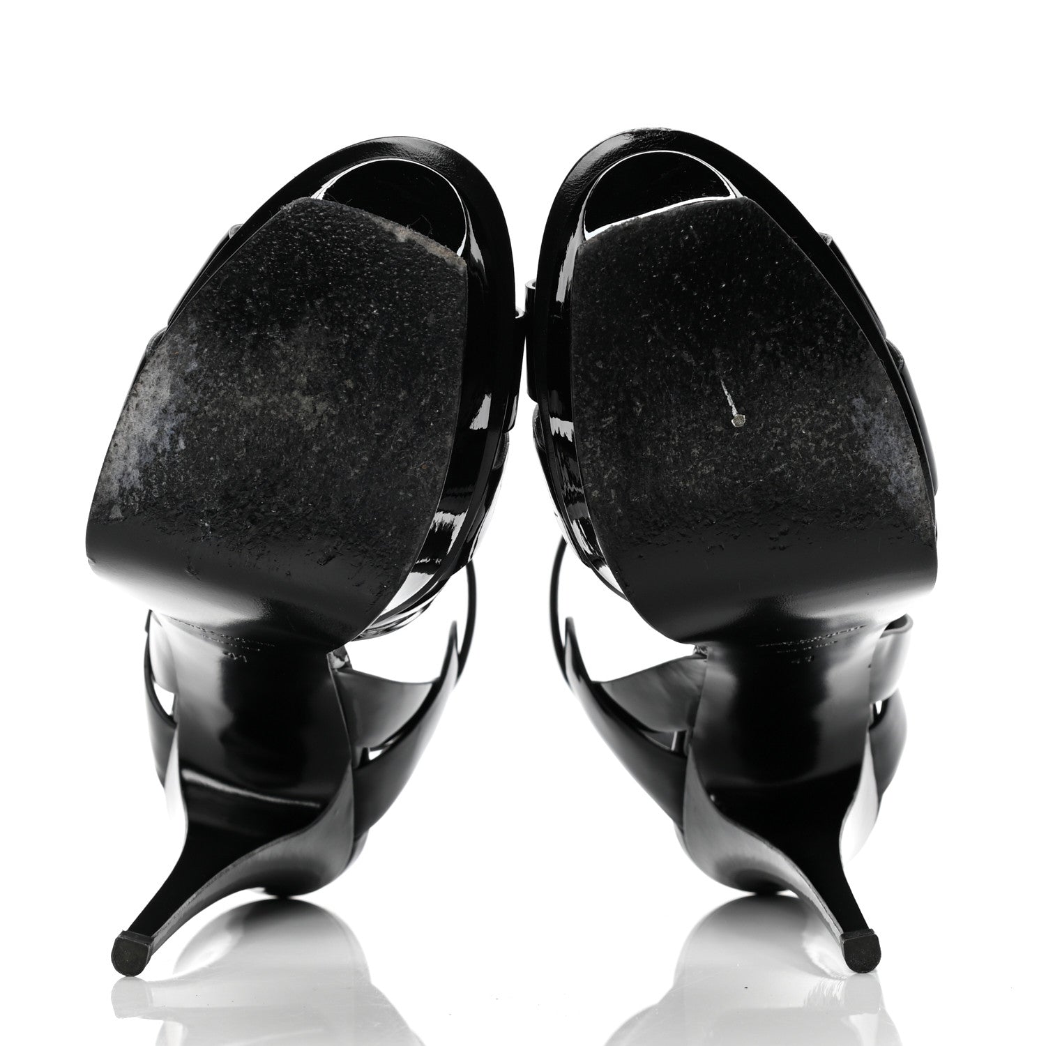Saint Laurent Patent Tribute 105 Platform Sandals 41 Black 4 of 6