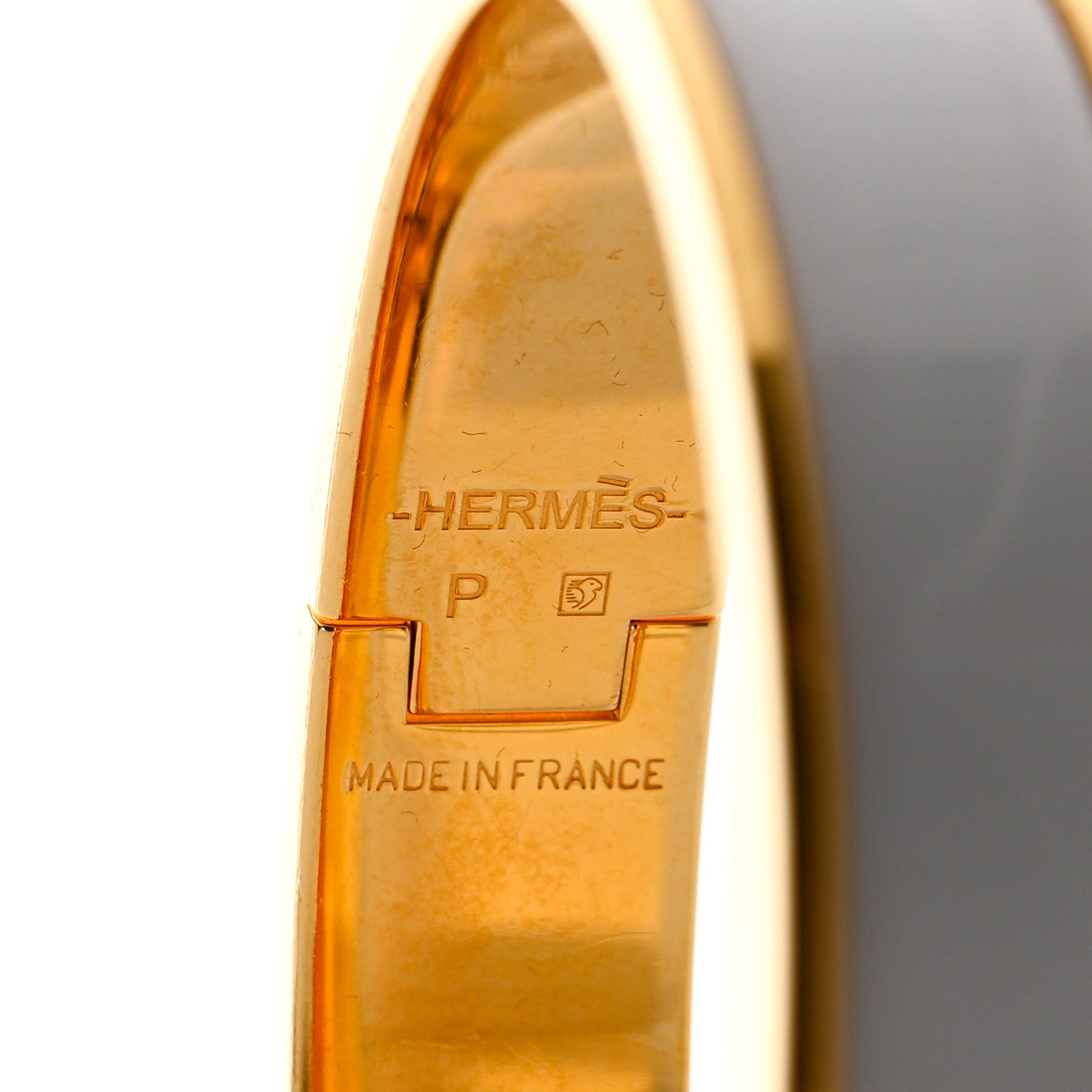 Hermes Enamel Narrow Clic Clac H Bracelet PM White 4 of 4