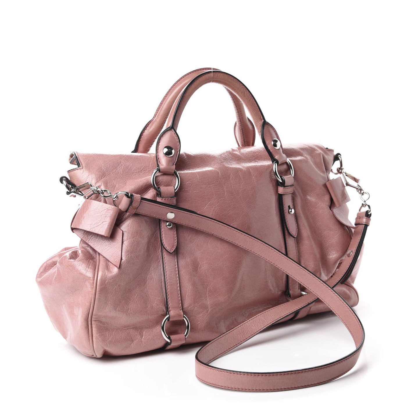 Vitello Lux Medium Bow Bag Loto