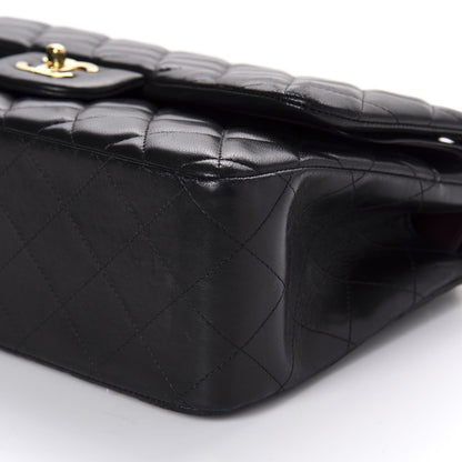 Chanel Lambskin Quilted Jumbo Double Flap Black 7 of 10