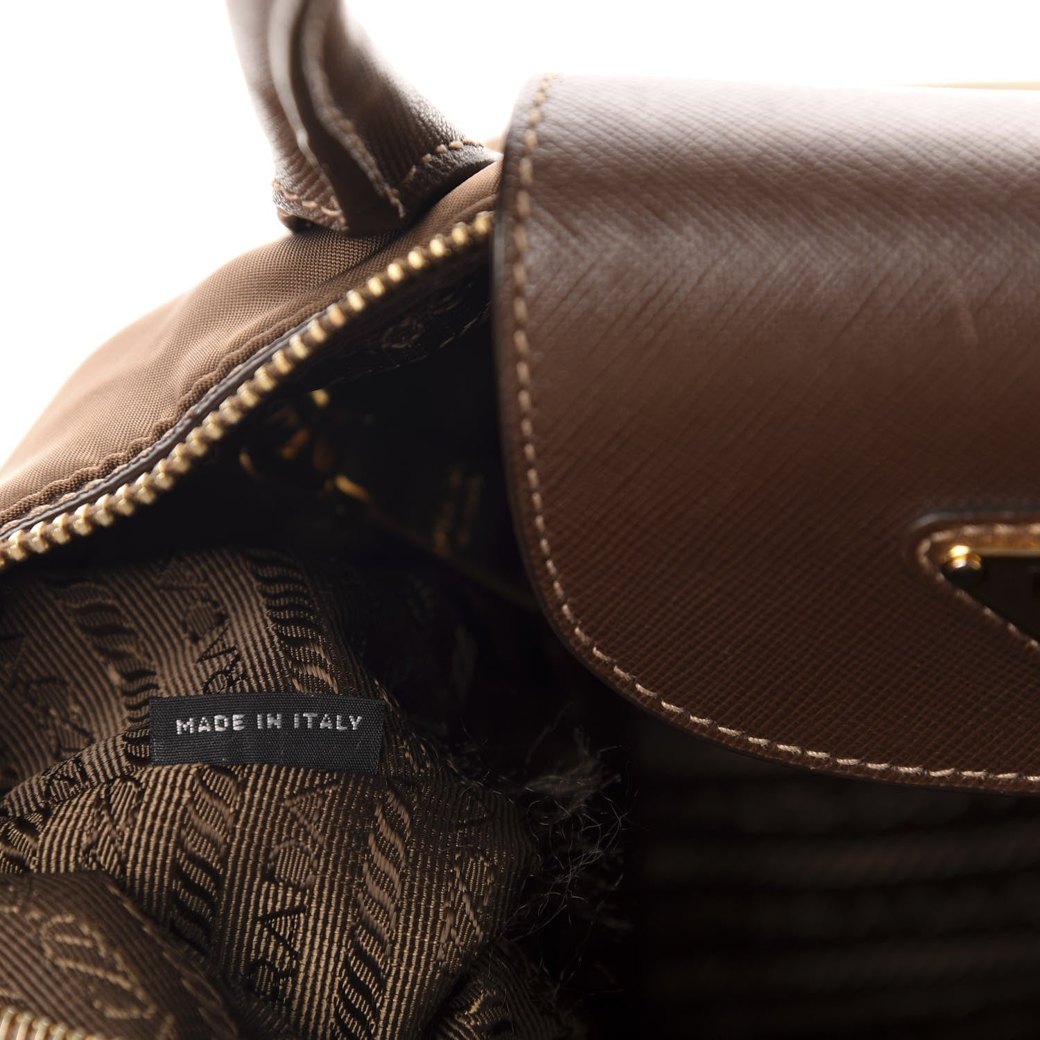Prada Saffiano Tessuto Nylon Tote Corinto 10 of 14