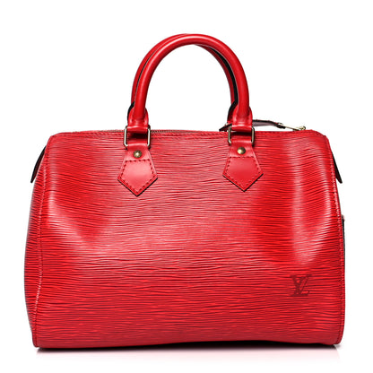 Louis Vuitton Epi Speedy 25 Castillan Red 1 of 13