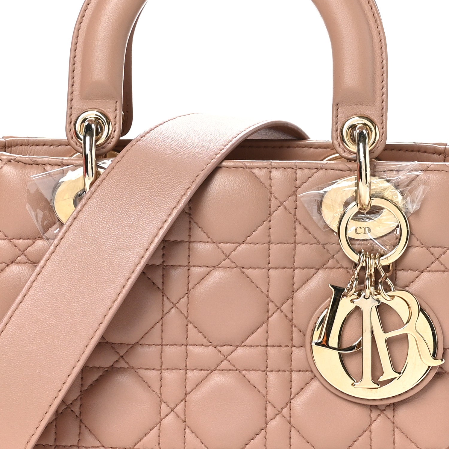 Christian Dior Lambskin Cannage Small My ABCDior Lady Dior Blush 8 of 11