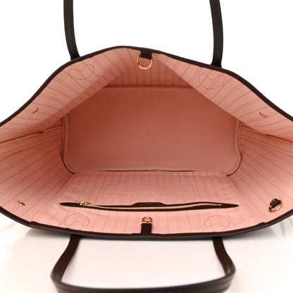 Louis Vuitton Damier Ebene Neo Neverfull MM Rose Ballerine 6 of 11
