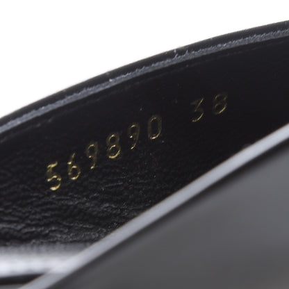 Balenciaga Soft Calfskin Double Square BB 5mm Mules 38 Black 8 of 9