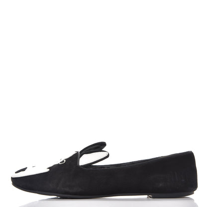 Marc Jacobs MARC By Suede Neville Dog Loafers 38.5 Black 1 of 17