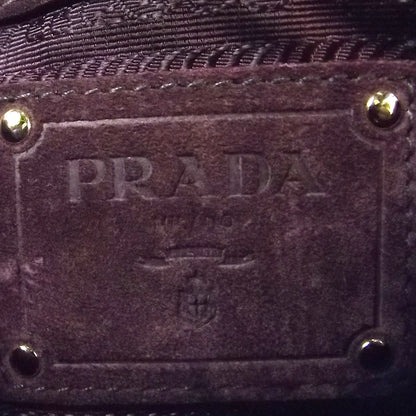 Prada Calf Hair Shearling Suede Bag Mimetico 6 of 9