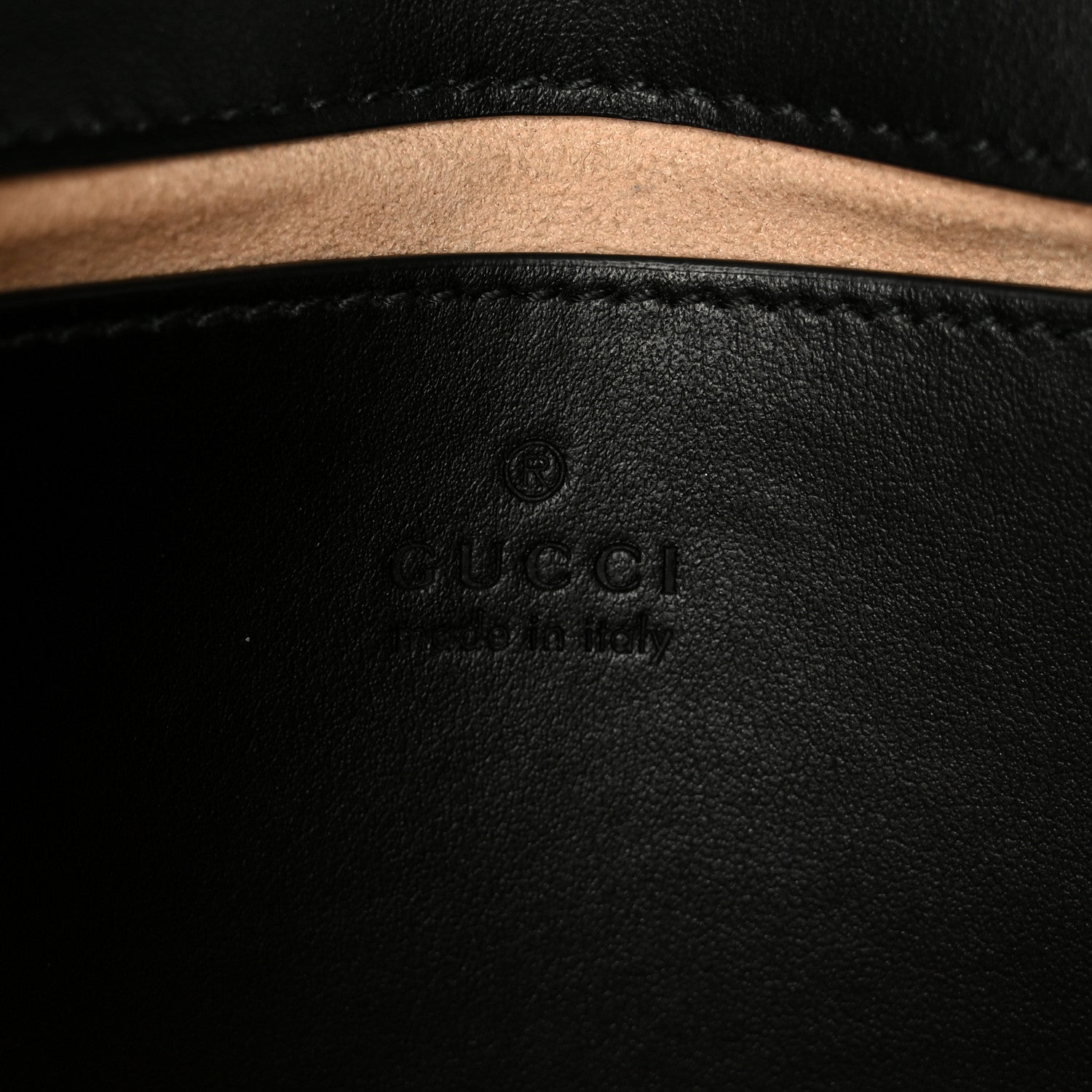 Gucci Calfskin Matelasse Mini GG Marmont Shoulder Bag Black 6 of 11