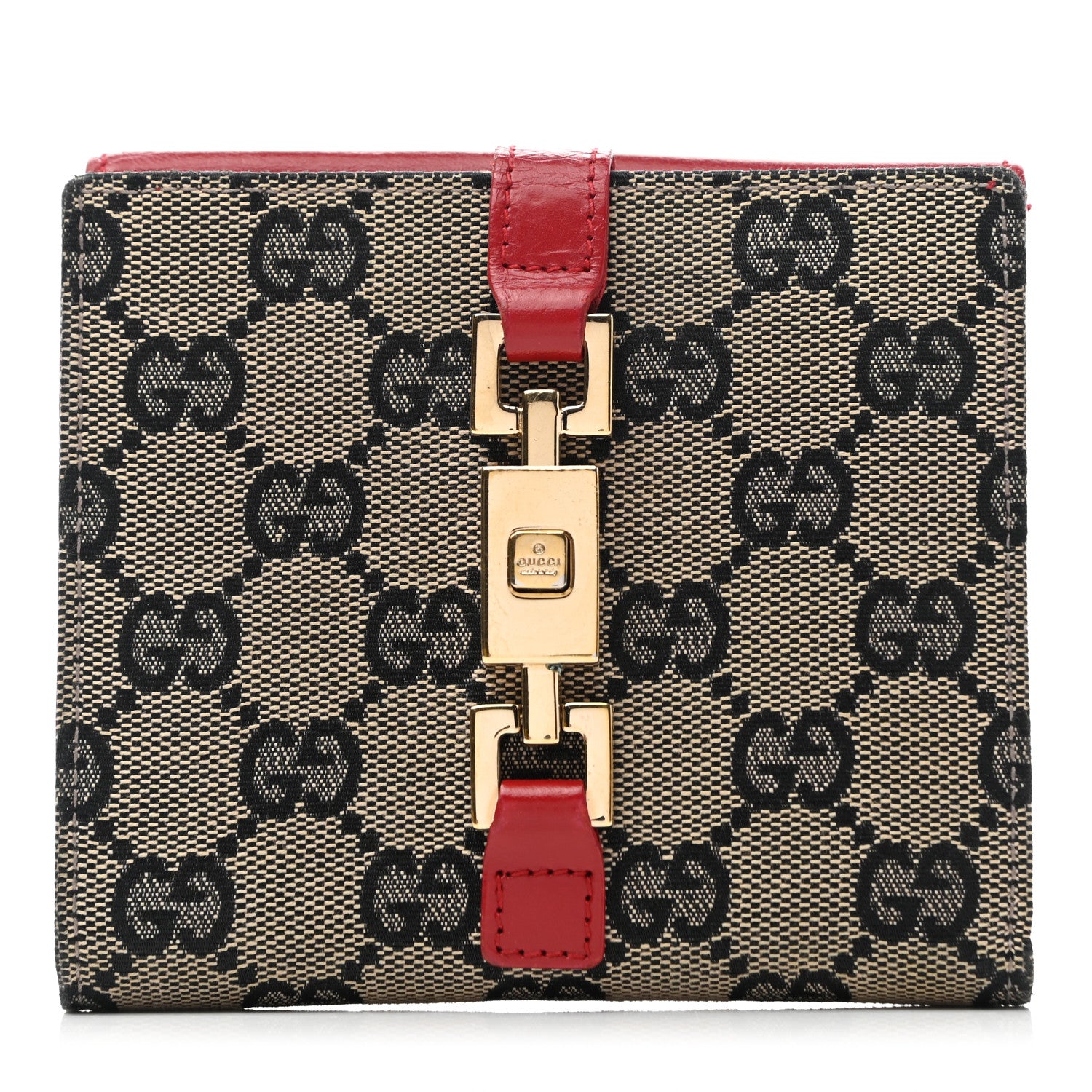 Gucci Monogram Wallet Red 1 of 7