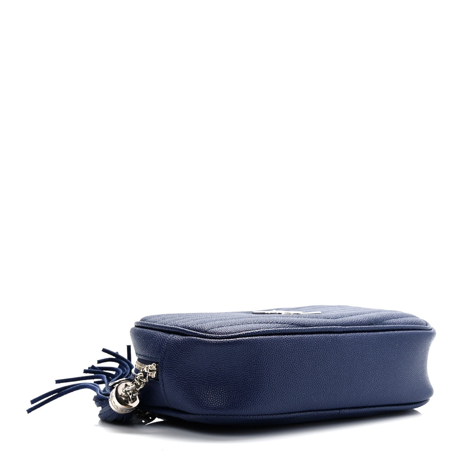 Saint Laurent Grain De Poudre Matelasse Monogram Mini Lou Camera Bag Azure Blue 4 of 9