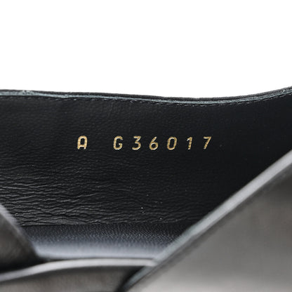 Chanel Lambskin Grosgrain Pearl Cap Toe CC Slingback Pumps 36 Black 8 of 9