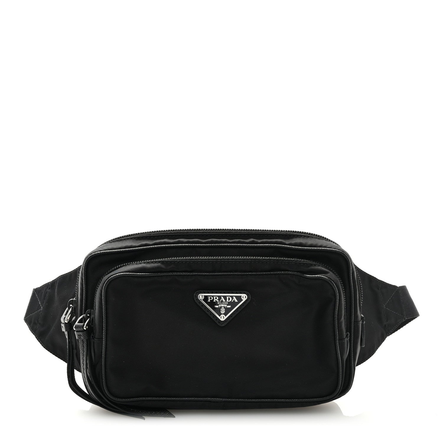 Prada Tessuto Nylon Belt Bag Black 1 of 8