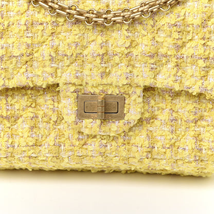 Chanel Tweed Quilted 2.55 Reissue Mini Flap Yellow 10 of 10