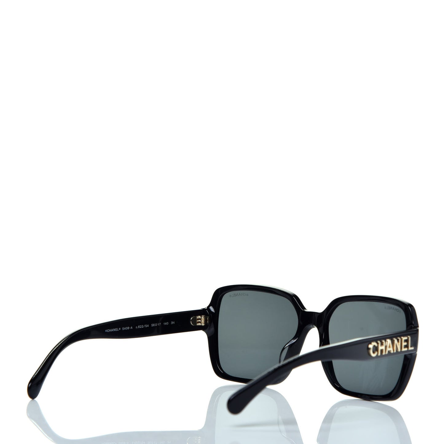 Acetate Square Sunglasses 5408 Black