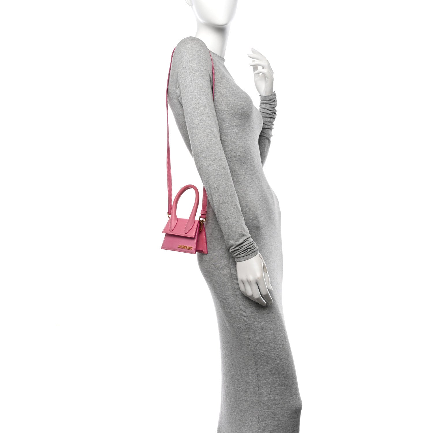 Jacquemus Nubuck Le Chiquito Moyen Pink 2 of 12