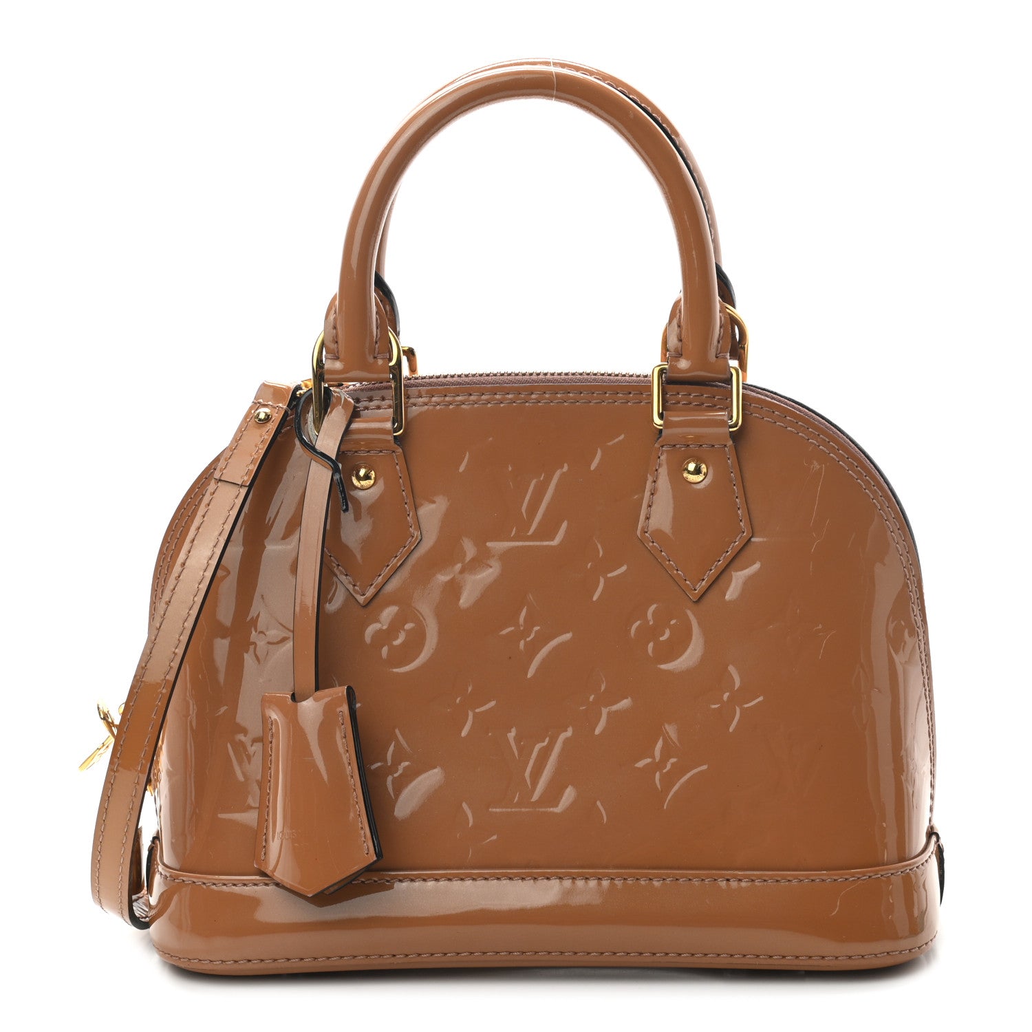 Louis Vuitton Vernis Alma BB Rose Velours 1 of 9