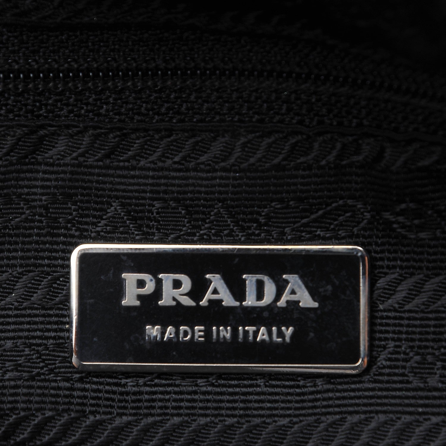 Prada Nylon Vela Medium Cinch Backpack Black 6 of 7