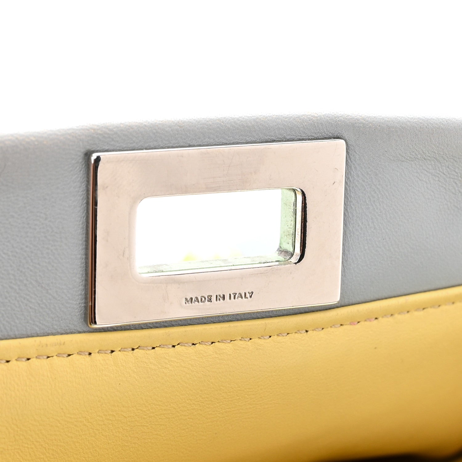 Fendi Nappa Crystal Mini Peekaboo Iconic Satchel Light Blue 7 of 11