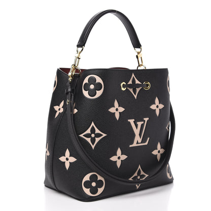 Louis Vuitton Empreinte Monogram Giant Neonoe MM Black Beige 4 of 9