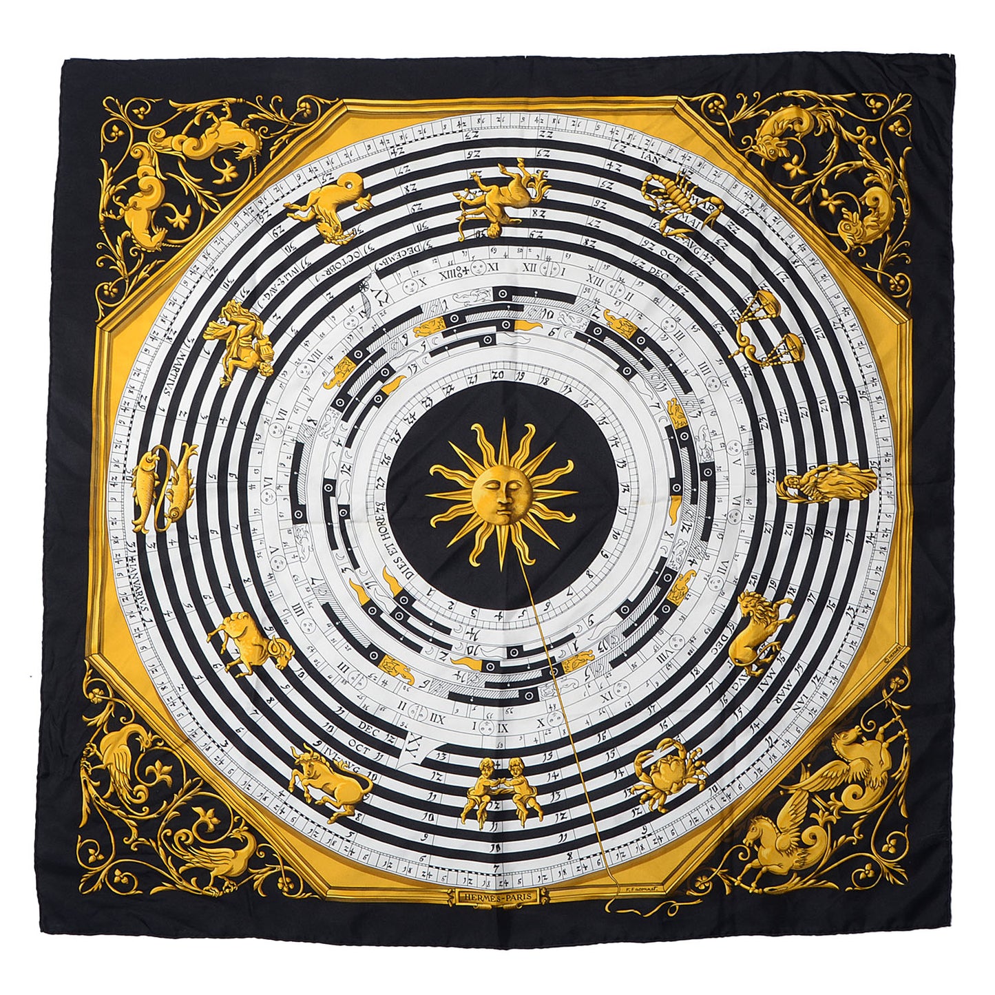 Silk Dies et Hore Scarf 90