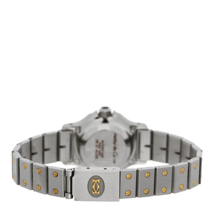 Cartier Stainless Steel 18K Yellow Gold 25mm Santos Octagon Automatic Watch 3 of 6