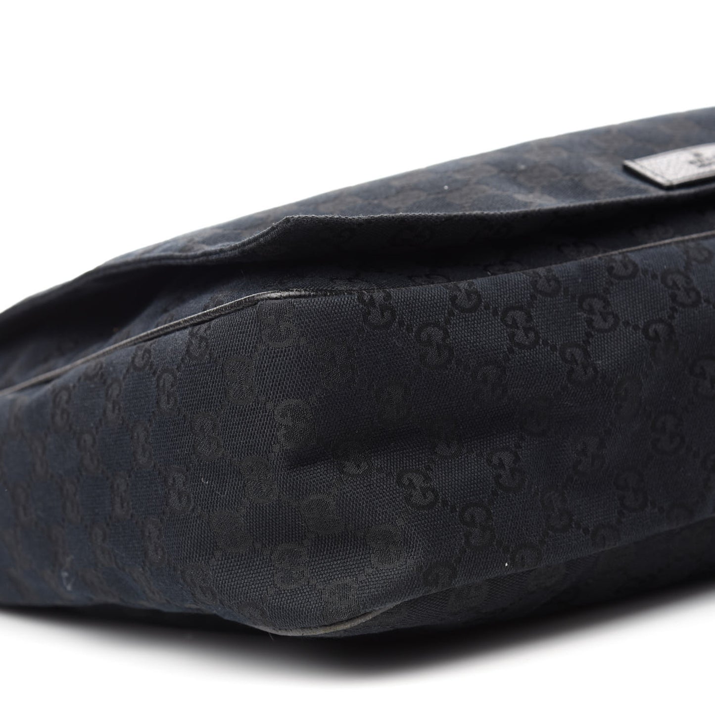 Monogram Large Flap Messenger Bag Black