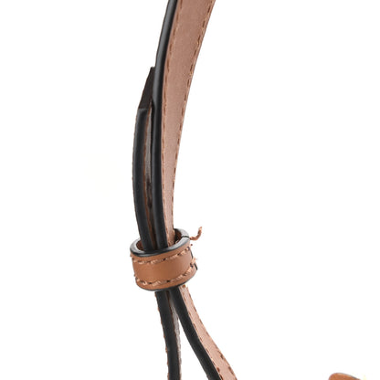 Burberry Grainy Calfskin Canvas Mega Check Medium Ashby Tassel Hobo Saddle Brown 15 of 16