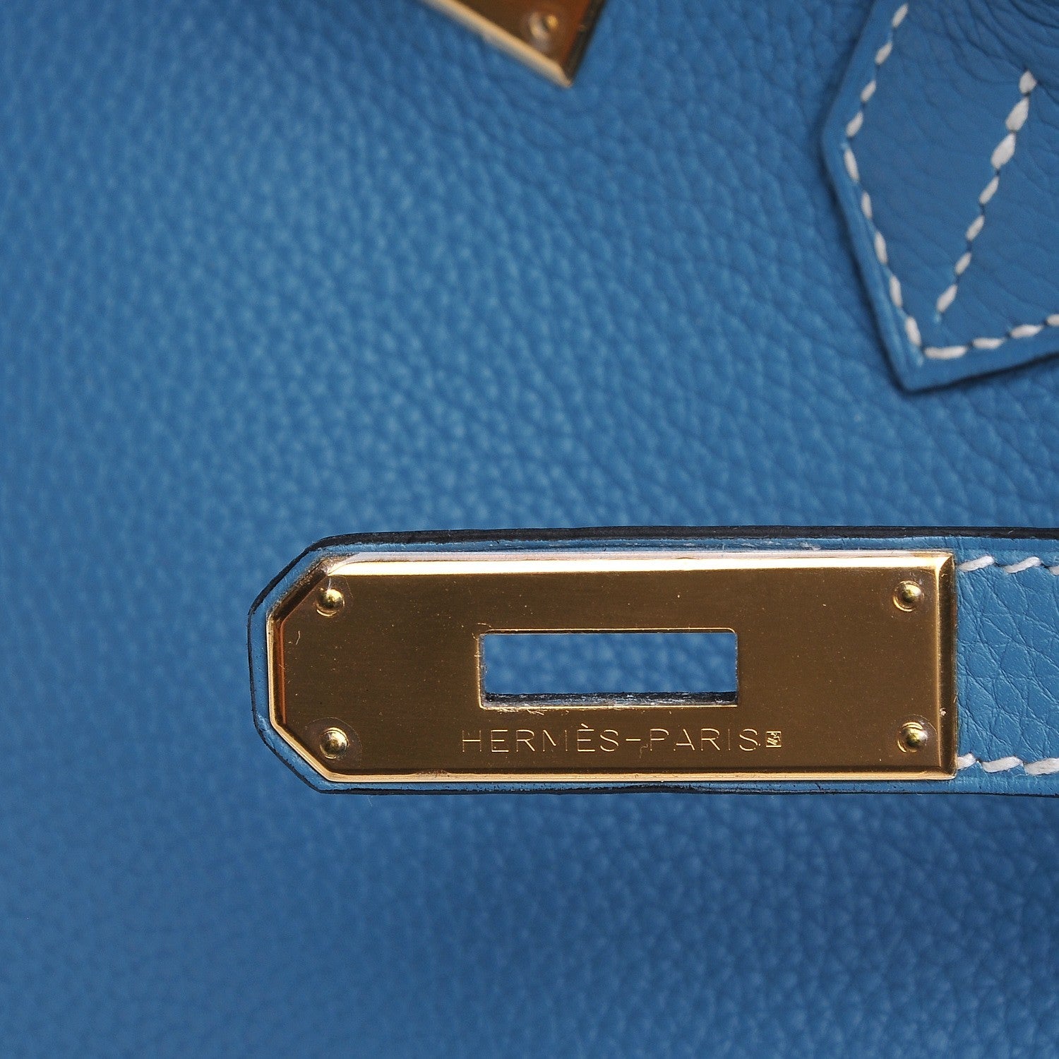 Hermes Togo Birkin 30 Blue Jean 12 of 23