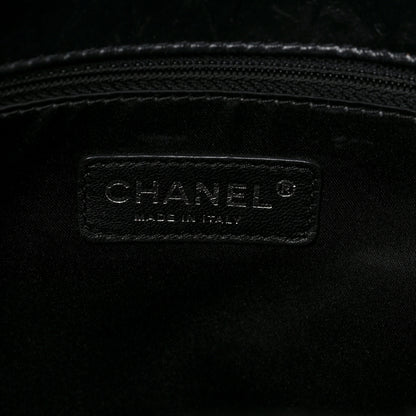 Chanel Glazed Calfskin Twisted Maxi Flap Black 6 of 8