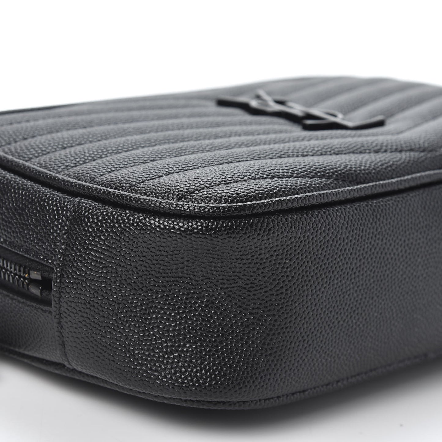 Grain De Poudre Matelasse Monogram Mini Lou Camera Bag Black