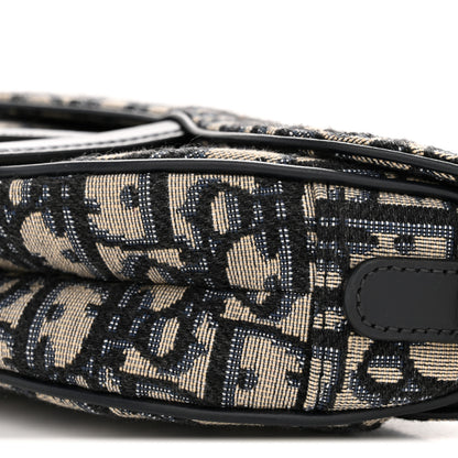 Christian Dior Oblique Mini Saddle Bag Blue 10 of 10