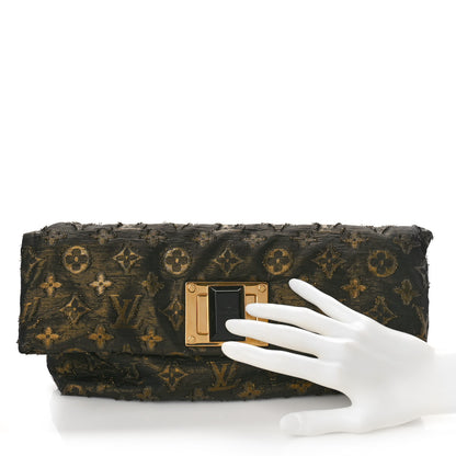 Louis Vuitton Lurex Quilted Monogram Altair Clutch Bronze 2 of 8