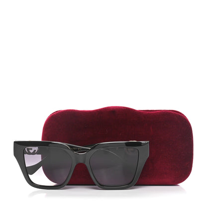 Gucci Acetate Square Frame Chain Sunglasses GG1023S Black 7 of 7