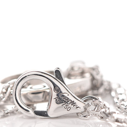 Cartier 18K White Gold Diamond LOVE Bracelet 4 of 5