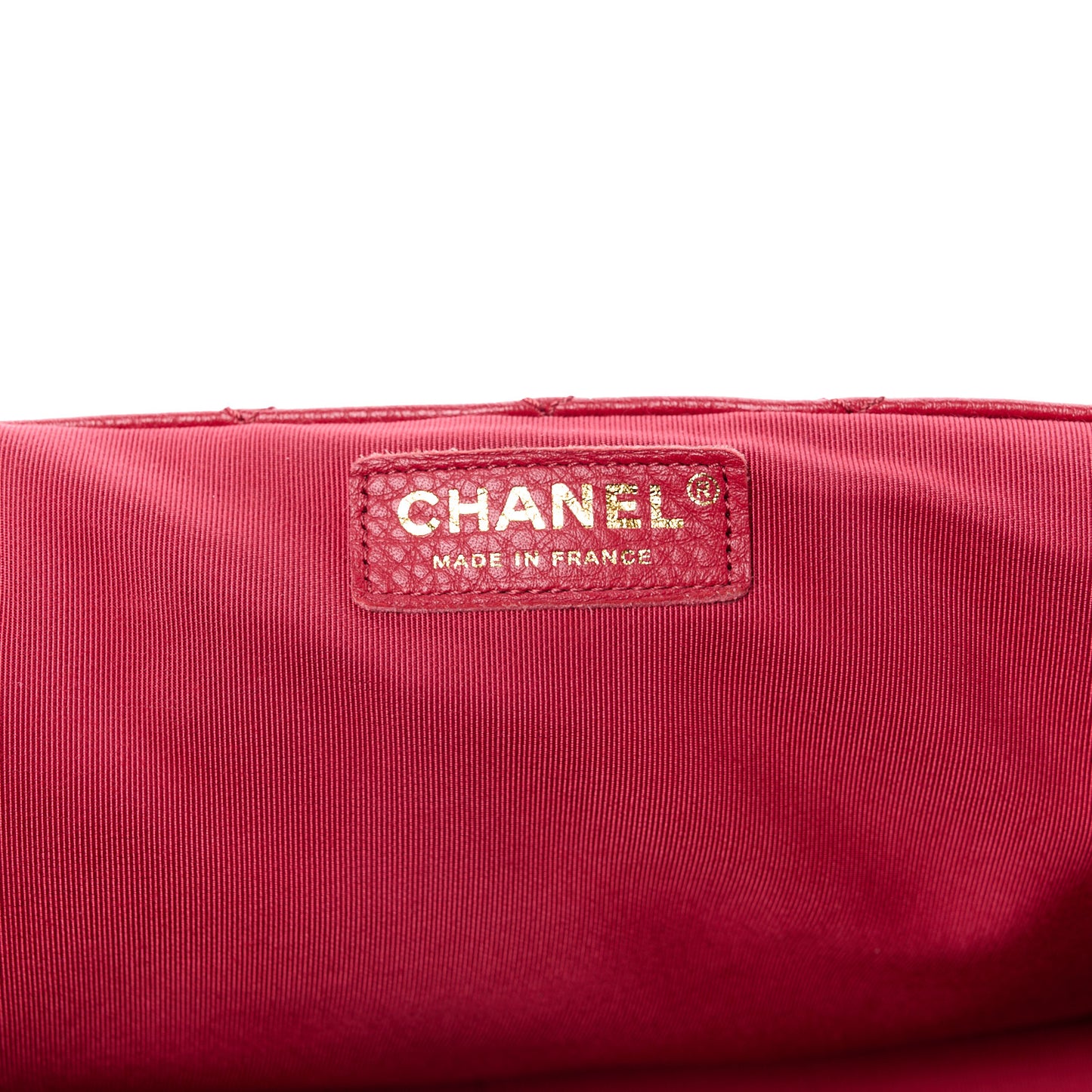 Calfskin Quilted XXL Travel Flap Bag Red