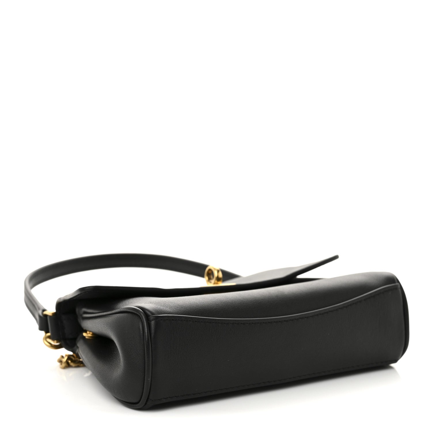 Balenciaga Natural Smooth Calfskin Nano Rodeo Top Handle Handbag Black 4 of 11