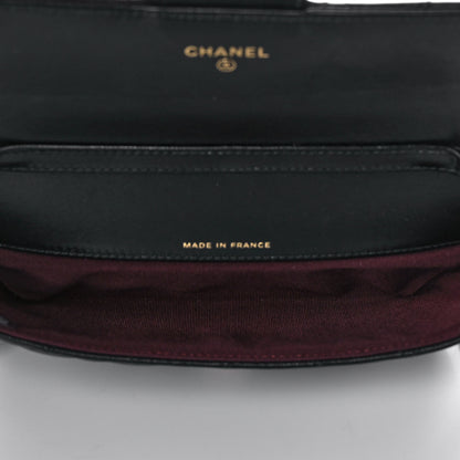 Chanel Lambskin Quilted Glasses Case With Chain Black 5 of 13