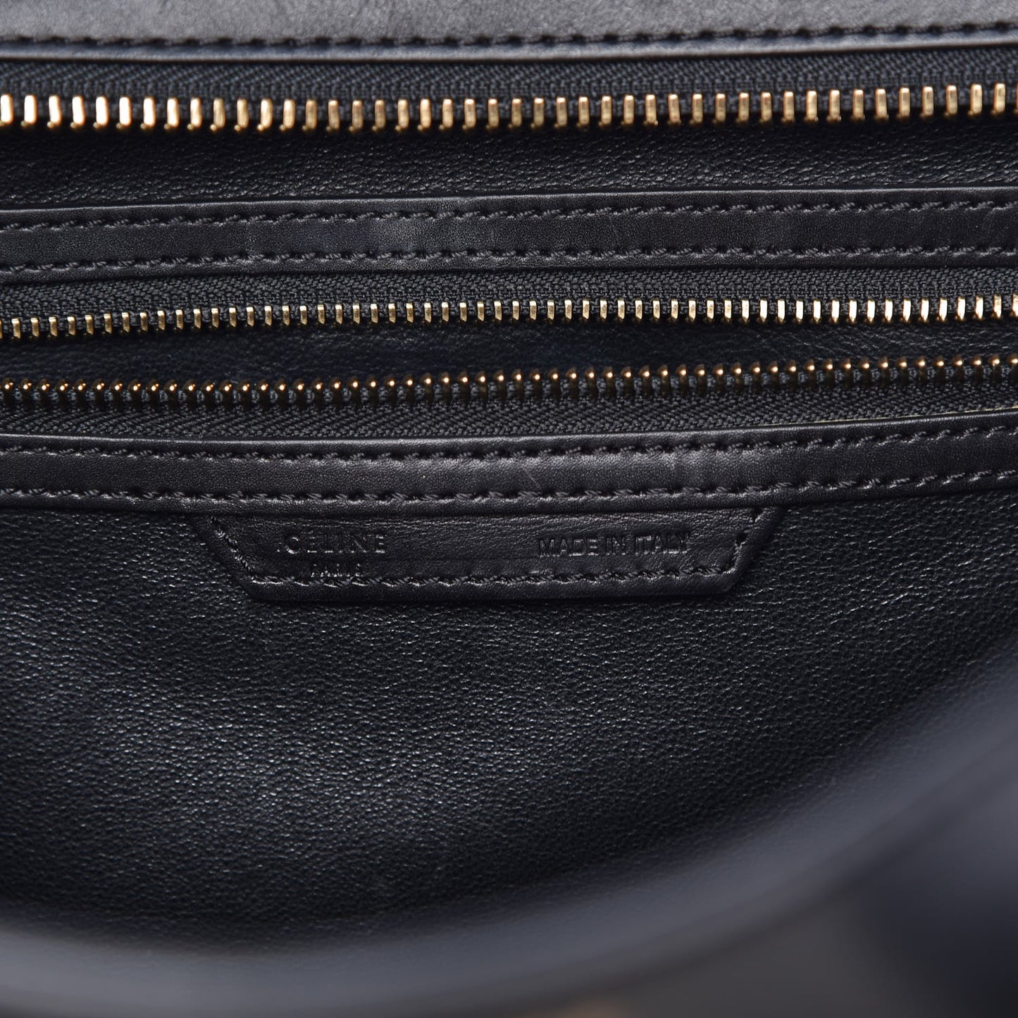 Smooth Calfskin Shrunken Lambskin Mini Bi-Color Luggage Black White