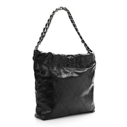 Chanel Shiny Calfskin Quilted Small Chanel 22 Black 4 of 12