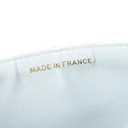 Chanel Lambskin Quilted Small Double Flap Light Blue 9 of 22