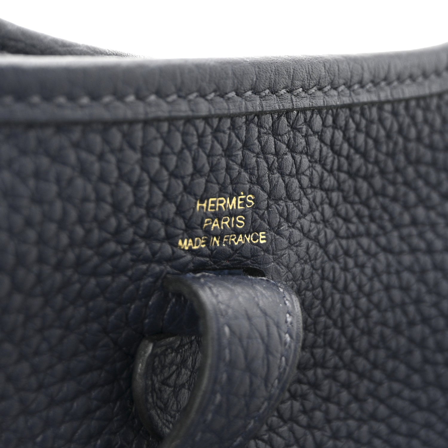 Hermes Taurillon Clemence Evelyne TPM Bleu Nuit 6 of 11