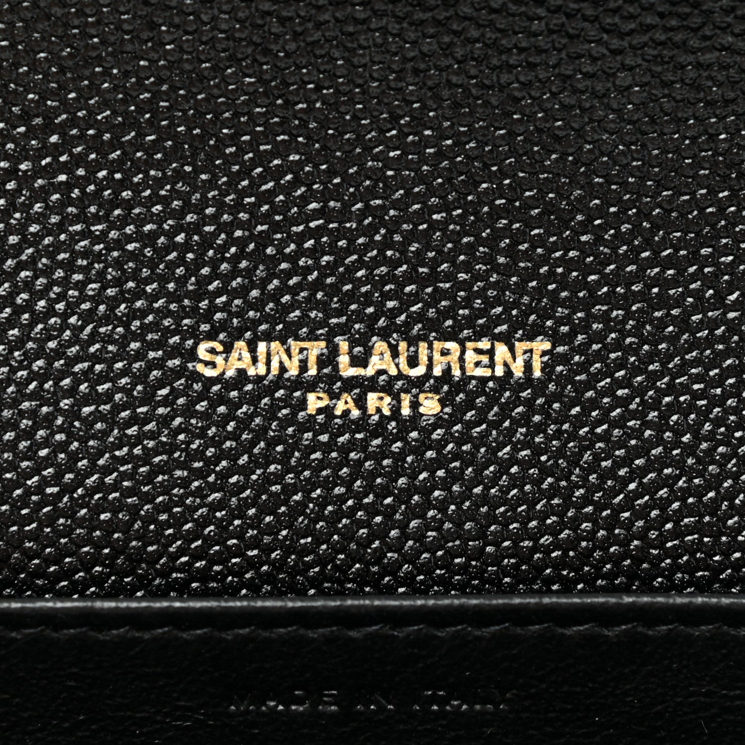 Saint Laurent Grain De Poudre Uptown Chain Wallet Black 5 of 7