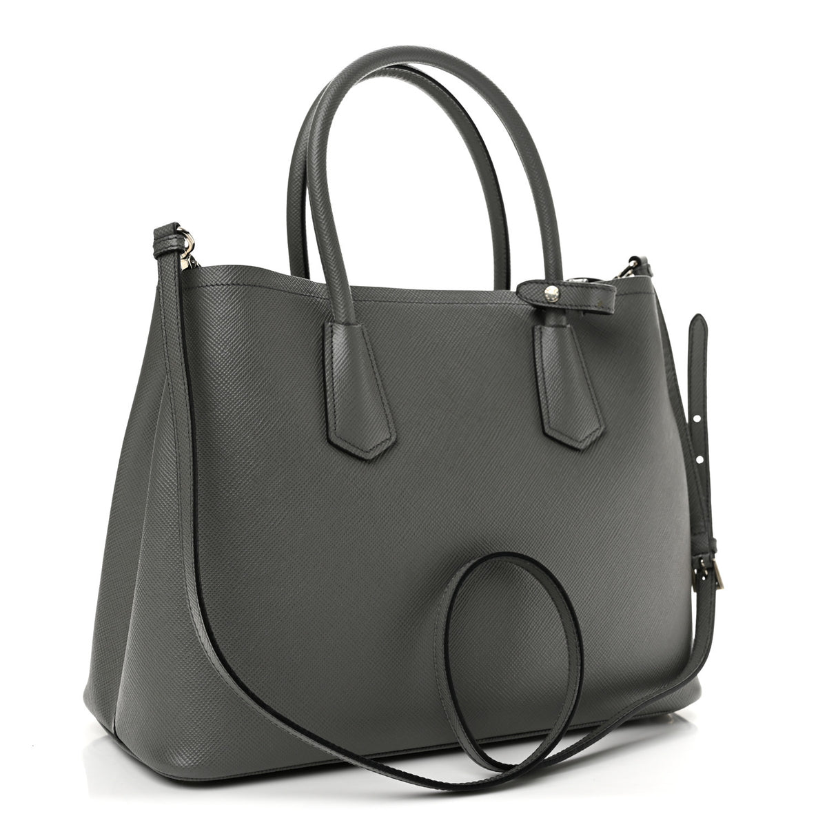 Saffiano Cuir Medium Double Bag Marmo