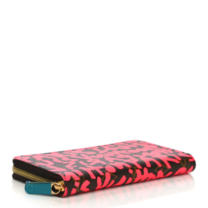 Louis Vuitton Monogram Graffiti Zippy Wallet Fuchsia 4 of 9