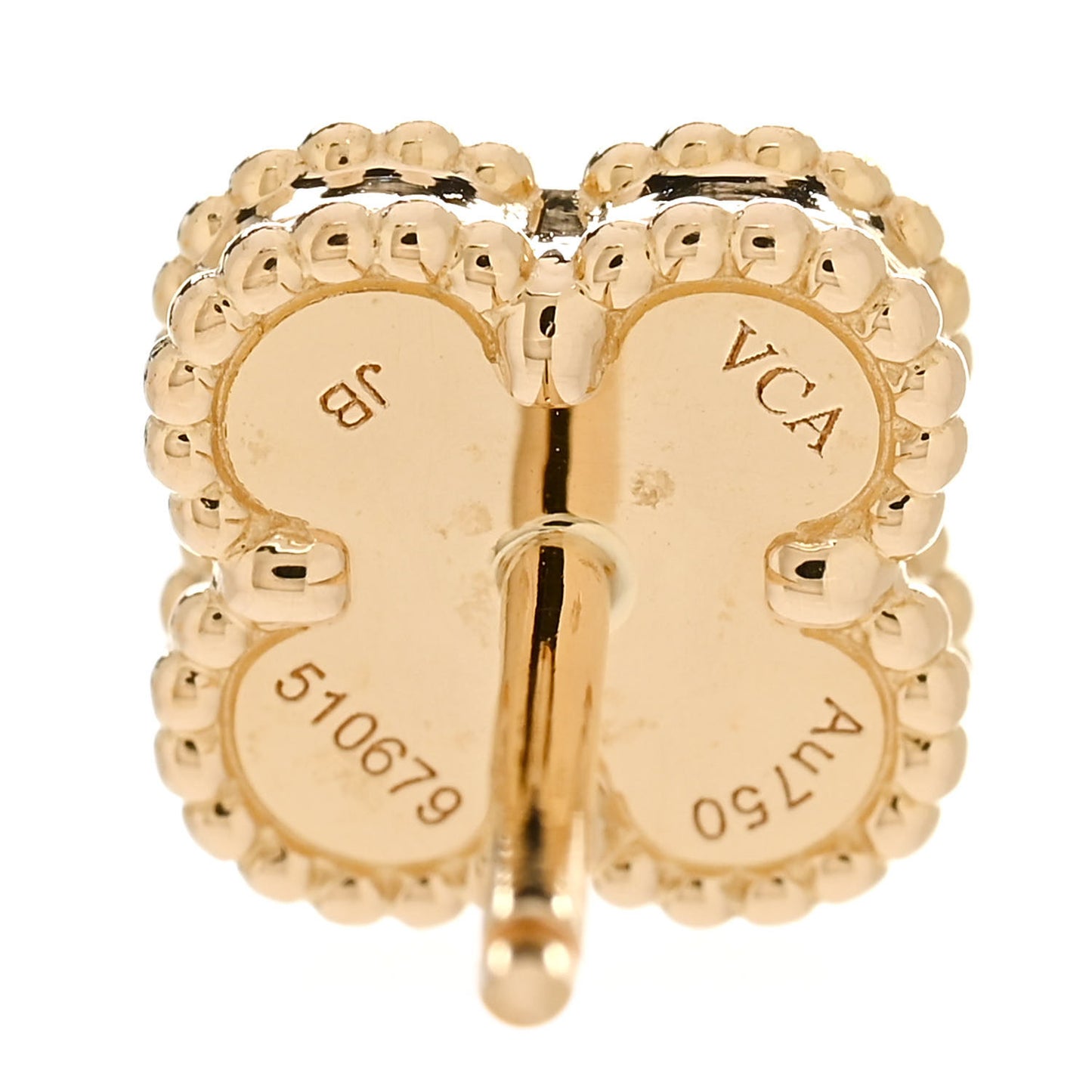 18K Yellow Gold Mother of Pearl Sweet Alhambra Earrings