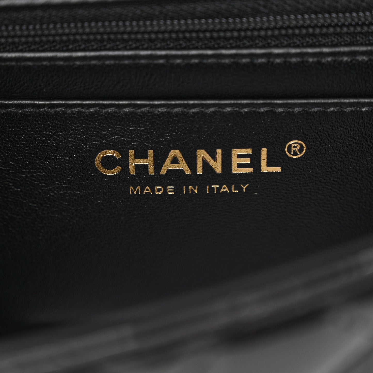 Patent Quilted Mini Top Handle Rectangular Flap Black