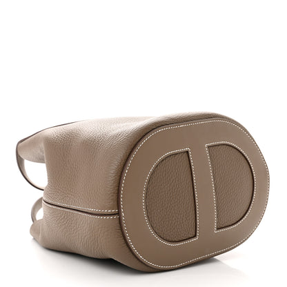 Hermes Taurillon Clemence Swift In-The-Loop 23 Bag Etoupe 4 of 11